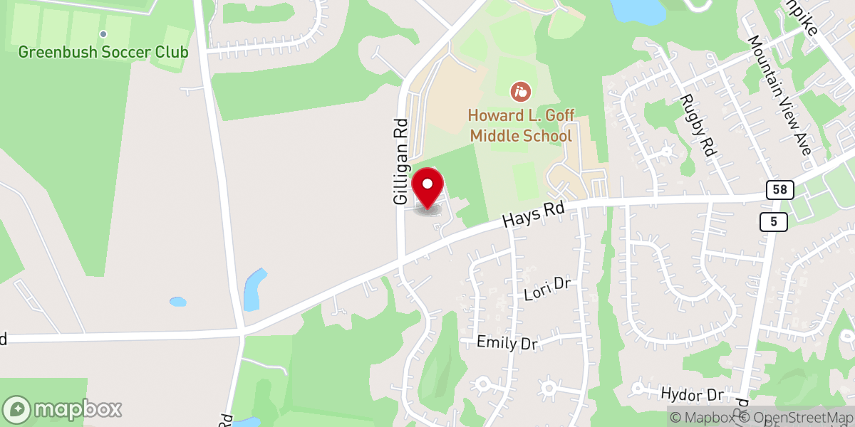 Map showing location of First United Methodist Church of East Greenbush