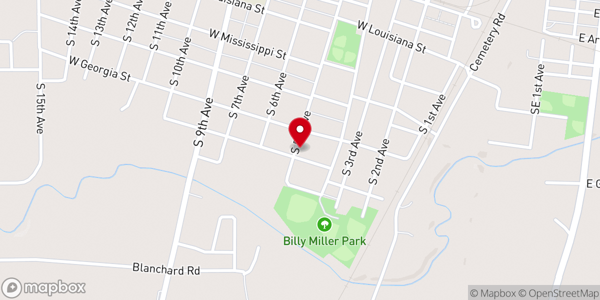 Map showing location of Overcomer Church