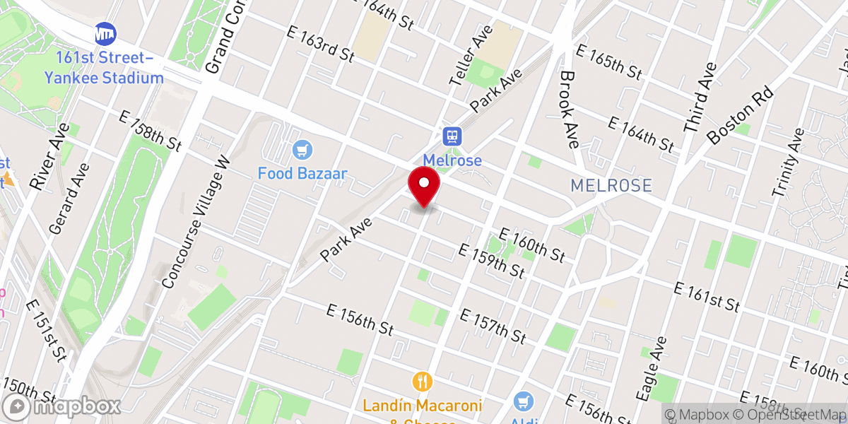 Map showing location of Unity Baptist Church Inc