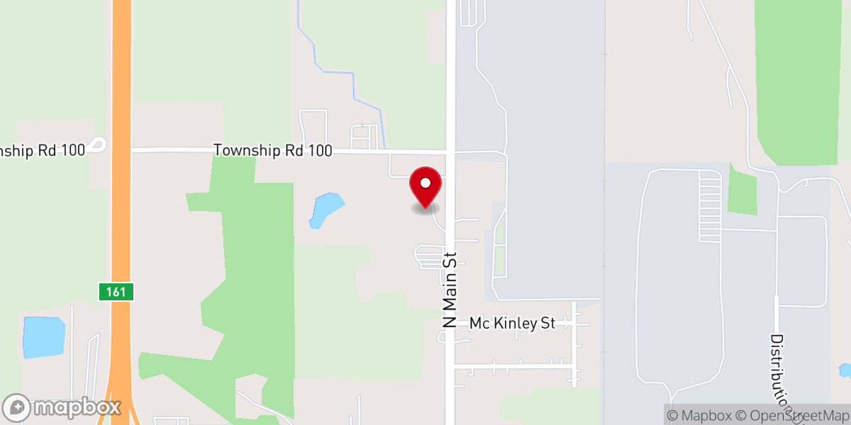 Map showing location of Foundation Baptist Church
