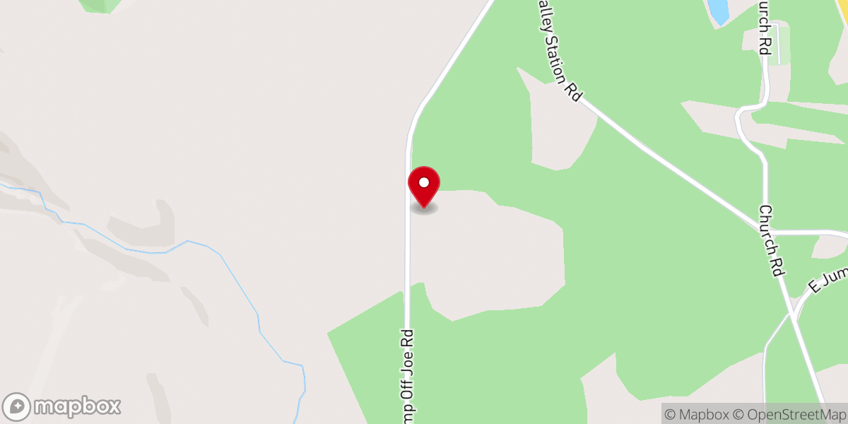 Map showing location of Pine Grove Mennonite Church