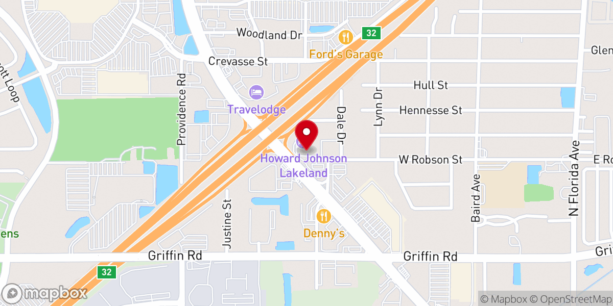Map showing location of Church - Howard Jonhson