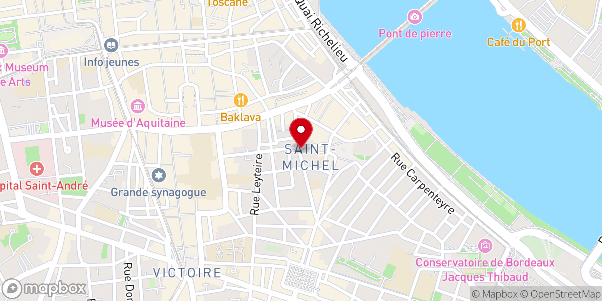 Map showing location of Mosquée An-Nour