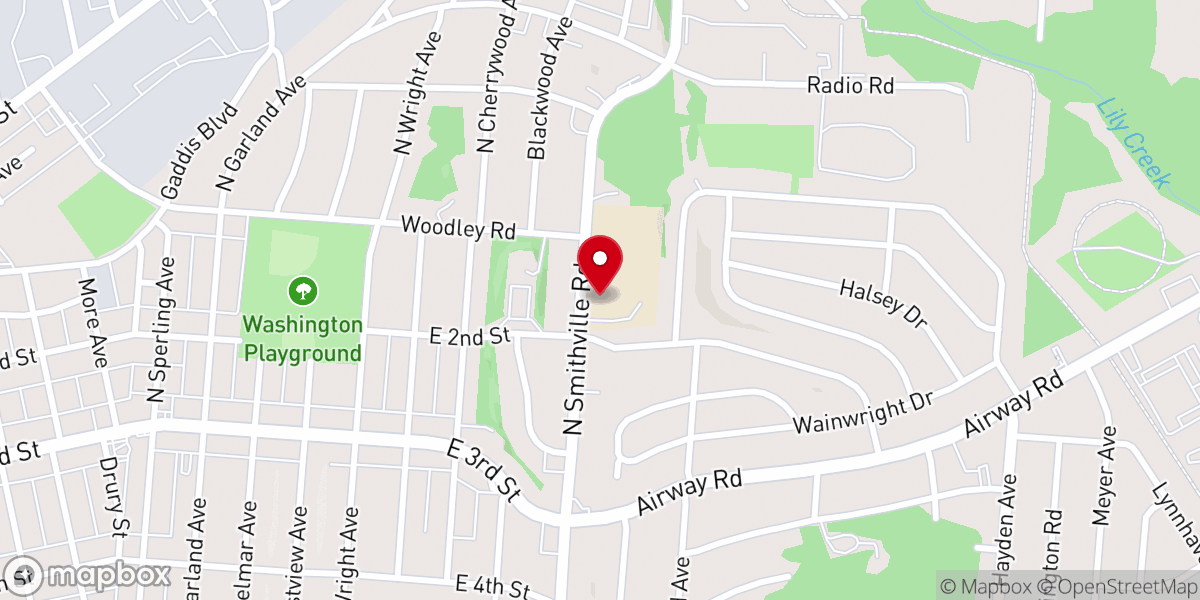 Map showing location of Evangel Church of God