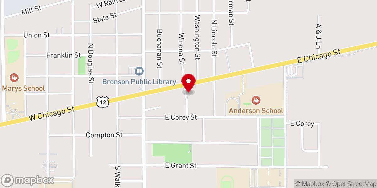 Map showing location of First United Methodist Church