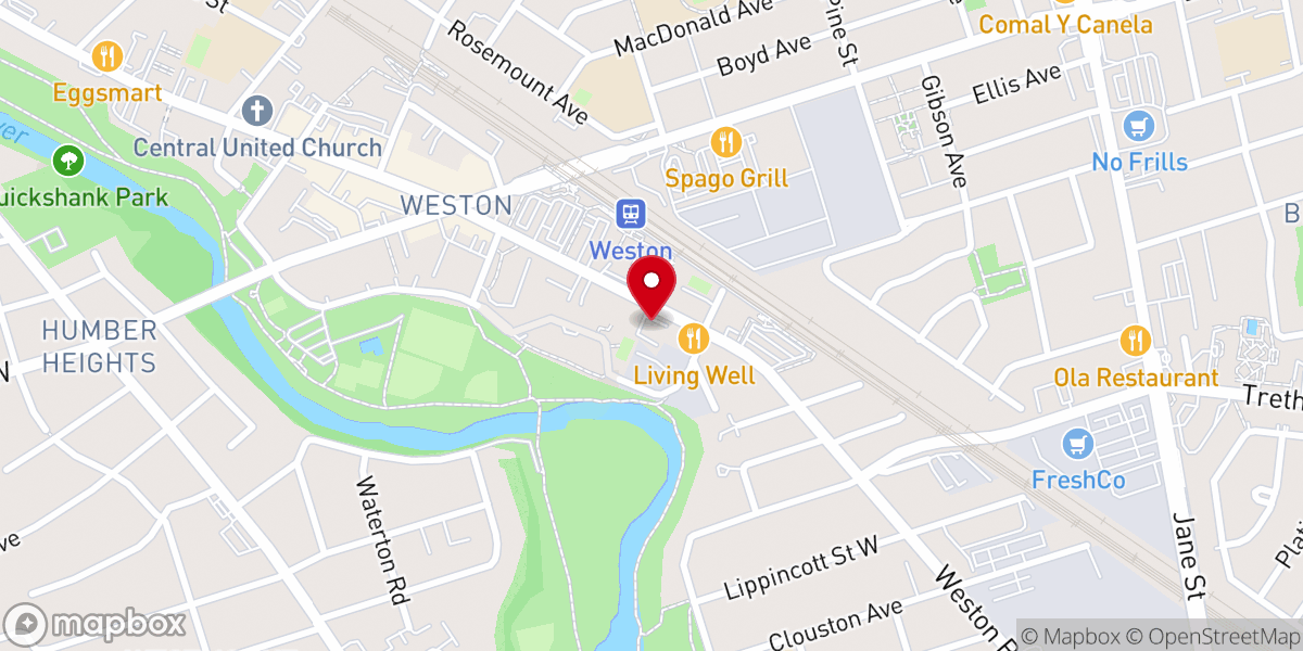 Map showing location of Power House of Prayer Ministries