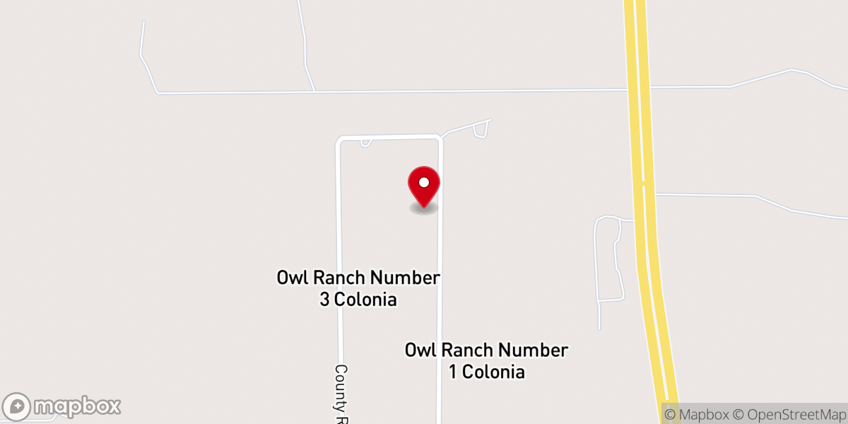Map showing location of Esperanza Baptist Church