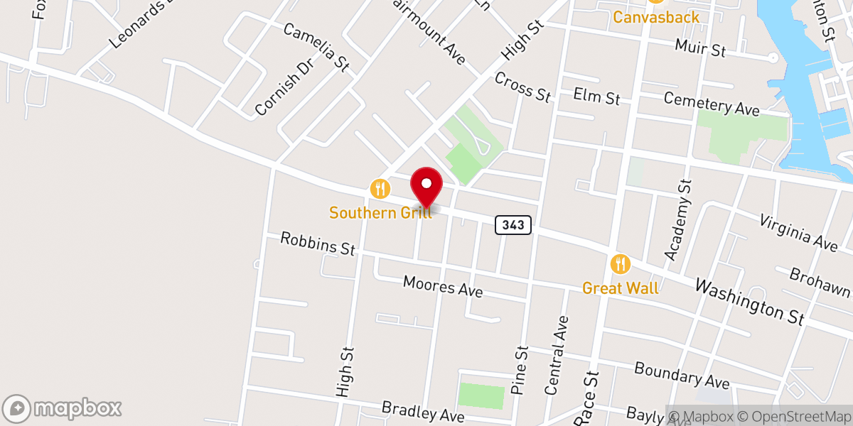 Map showing location of Jackson Keiford O