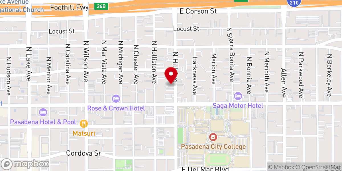 Map showing location of Chapel of Roses