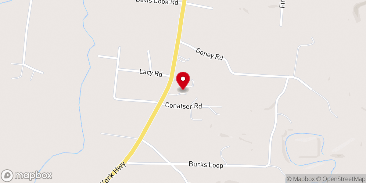 Map showing location of Grimsley Church of Christ
