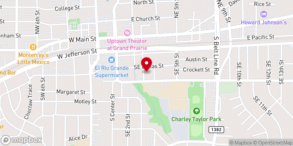 Map showing location of Calvary Tabernacle Pentecostal Church of God
