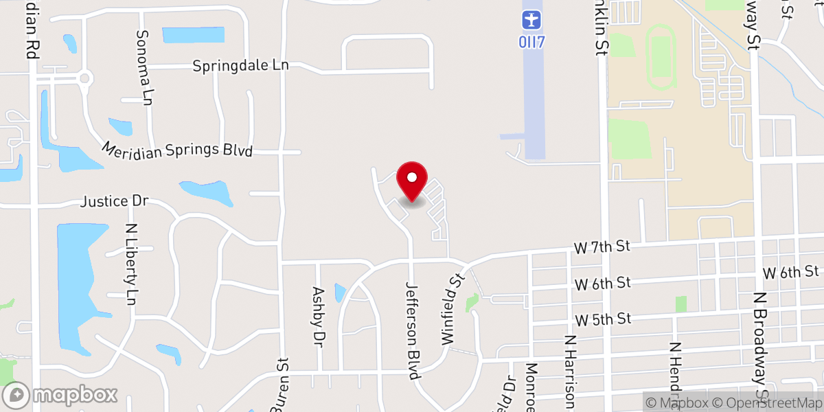 Map showing location of St. Michael Catholic School