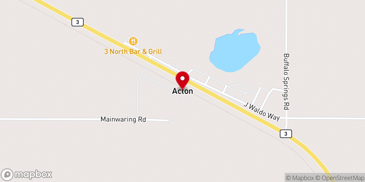 Map showing location of Acton