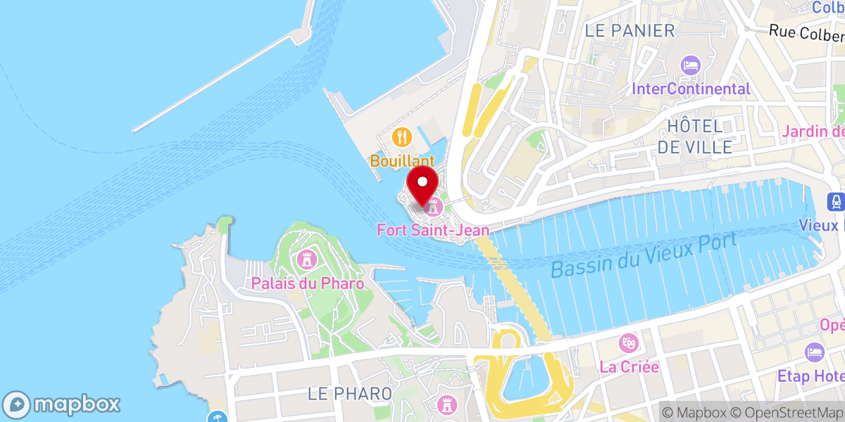 Map showing location of Fort Saint-Jean