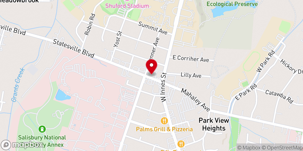 Map showing location of Mission House