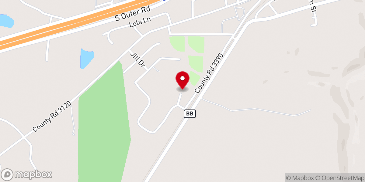 Map showing location of Solid Rock Christian Church