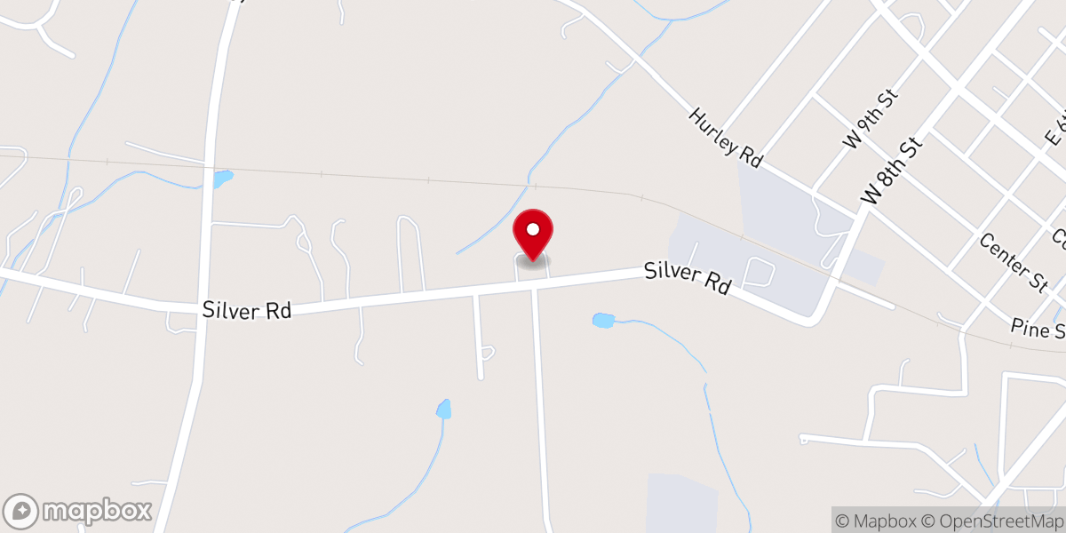 Map showing location of West Oakboro Baptist Church