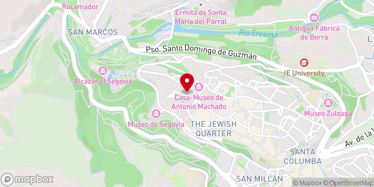 Map showing location of Convento de San José (Monjas Carmelitas Descalzas de clausura)