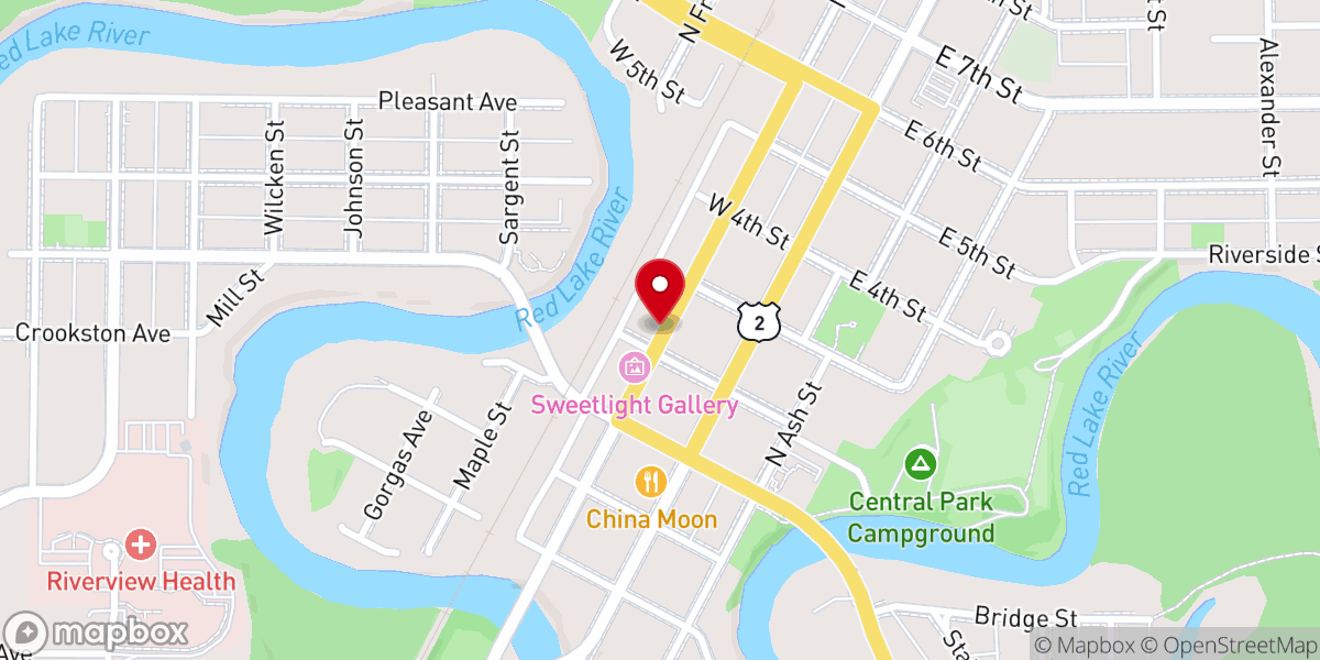 Map showing location of Encounter Church