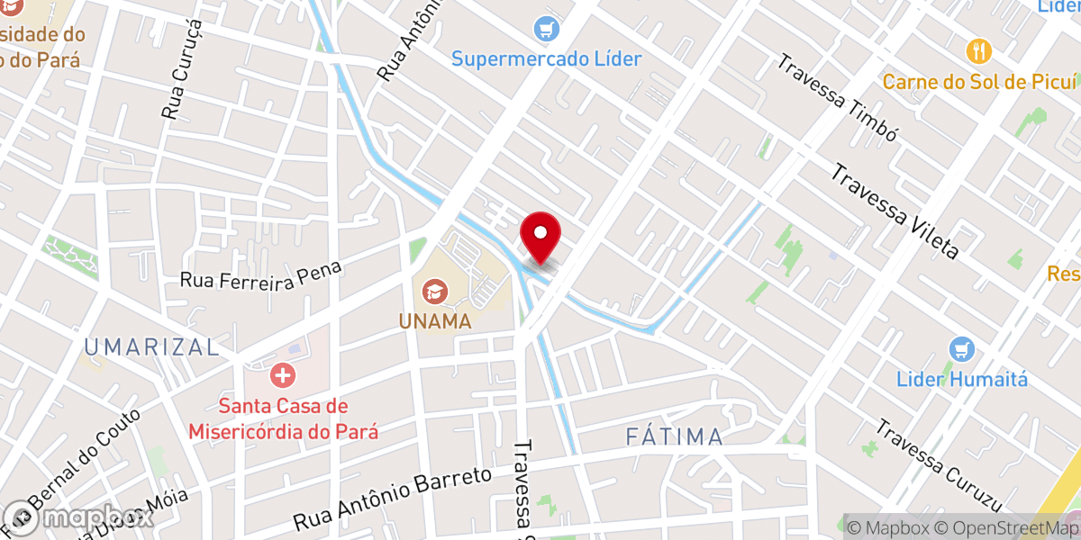 Map showing location of Igreja pentecostal Cristo vive e reina