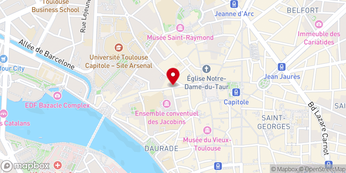 Map showing location of Fpma Toulouse