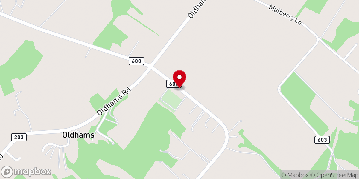 Map showing location of Ebenezer United Methodist Church