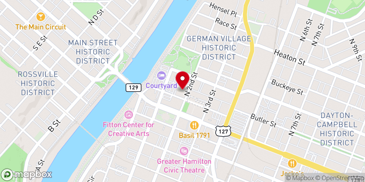 Map showing location of Red Letter New Life Ministry
