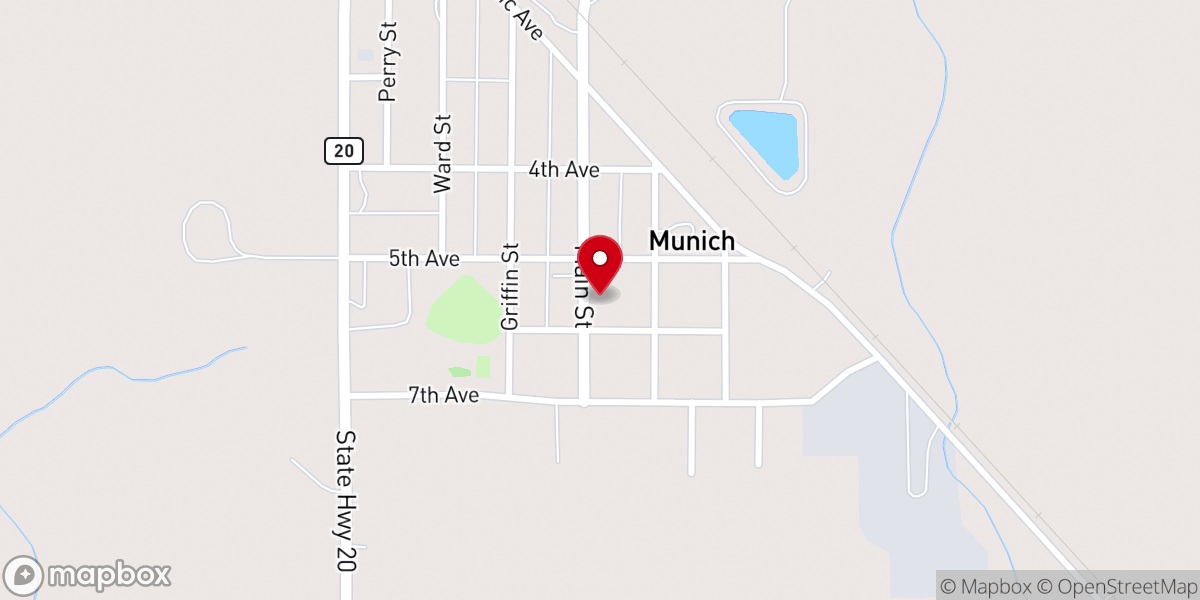 Map showing location of St Mary's Catholic Church