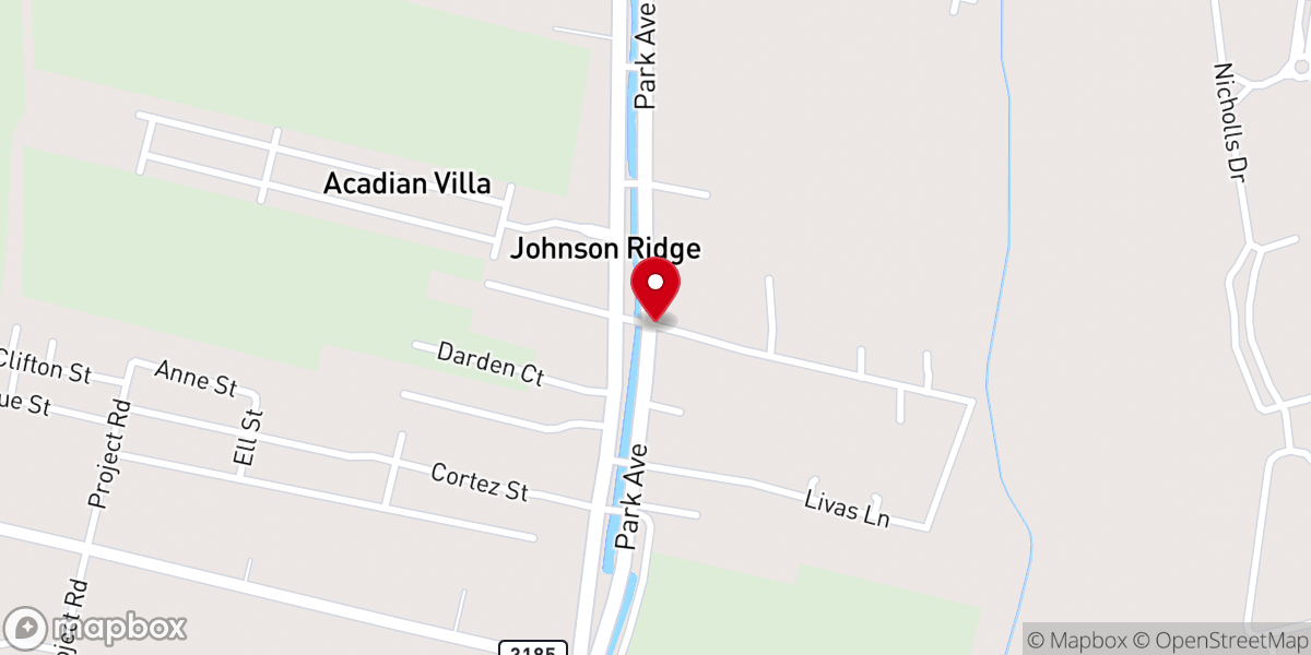 Map showing location of Magnolia United Methodist Church