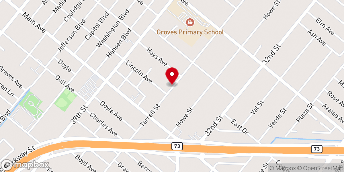 Map showing location of Roadway to Glory Ebvangelistic Ministries