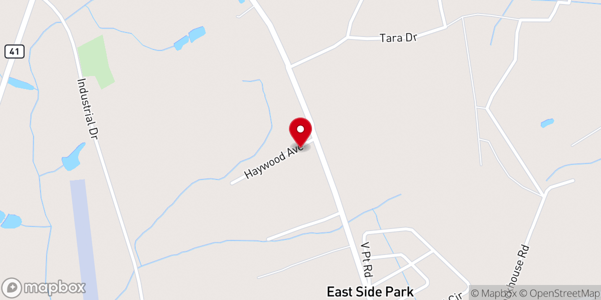 Map showing location of Mt Carmel United Pentecostal