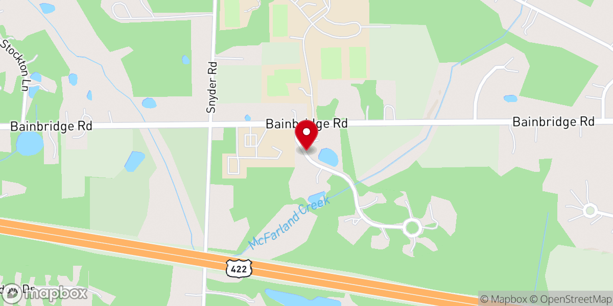 Map showing location of Fellowship Bible Church