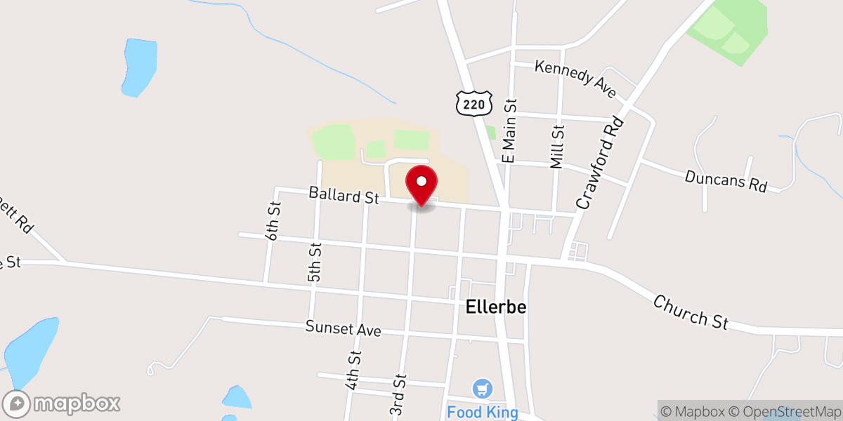 Map showing location of First Presbyterian Church PCA