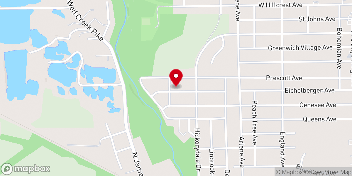 Map showing location of Saint Matthew Missionary Baptist Church