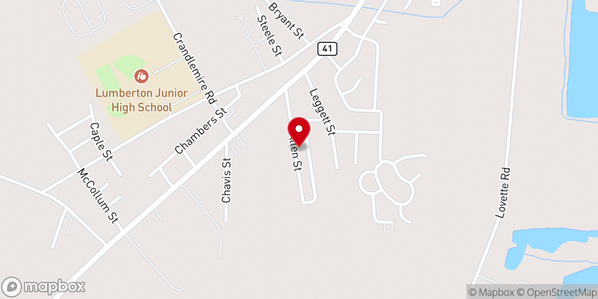 Map showing location of New Light Apostolic Church