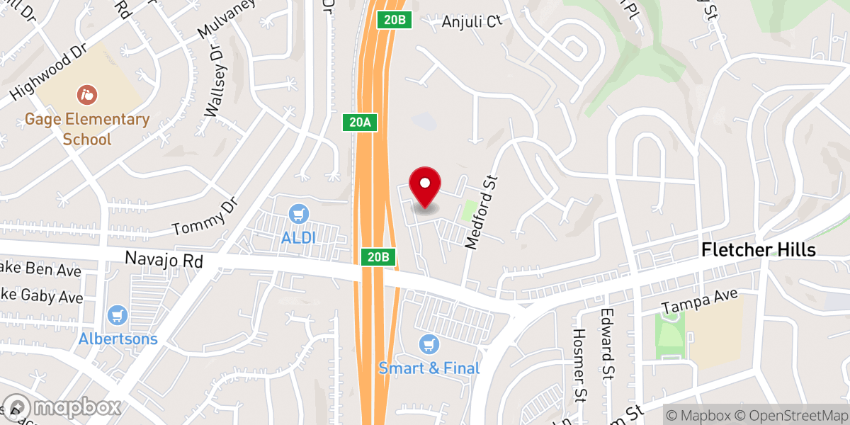 Map showing location of Our Lady of Grace Catholic Church