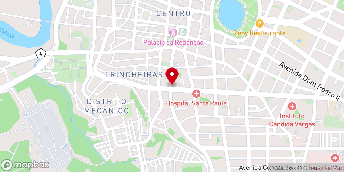 Map showing location of Igreja de Nossa Senhora de Lourdes