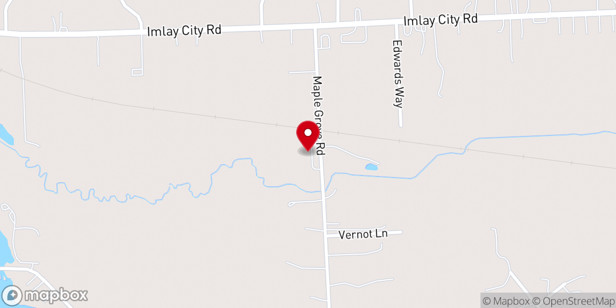 Map showing location of Woodside Bible Church - Lapeer Campus