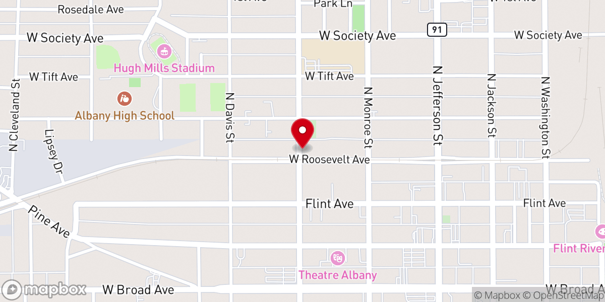 Map showing location of Hines Memorial CME Church