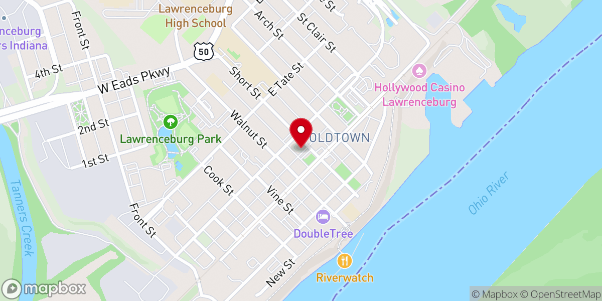 Map showing location of Beecher Presbyterian Church