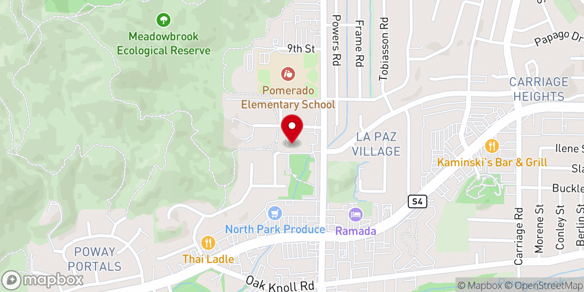Map showing location of IAFCJ Poway