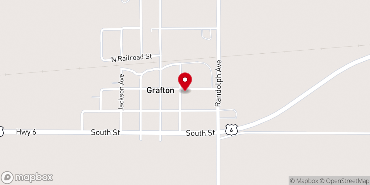 Map showing location of Trinity Lutheran Church