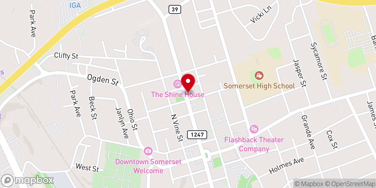 Map showing location of Davis Chapel AME Church