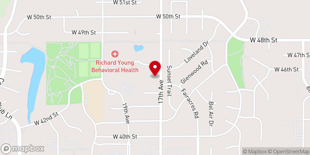 Map showing location of Northside Community Church