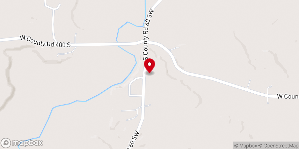 Map showing location of Mount Pleasant Church