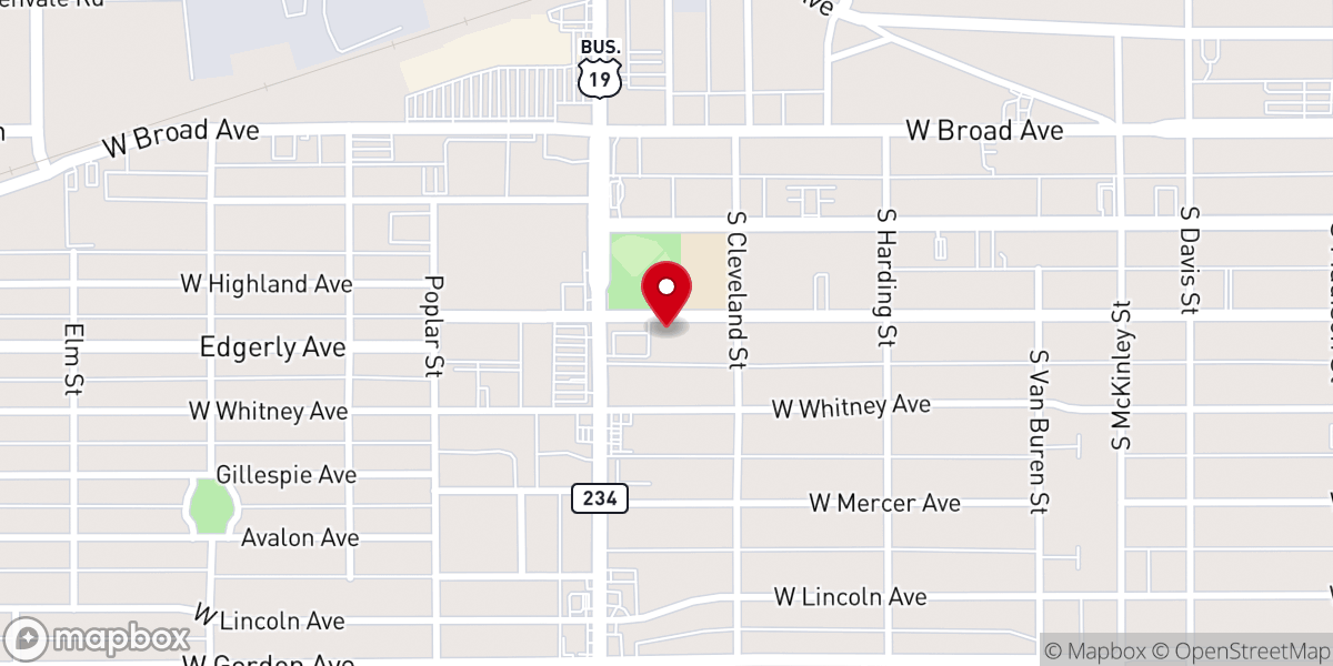 Map showing location of Directly Connected Christian Center