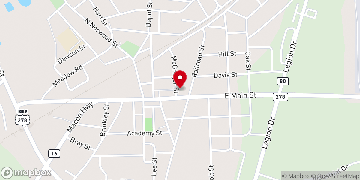 Map showing location of First United Methodist Church