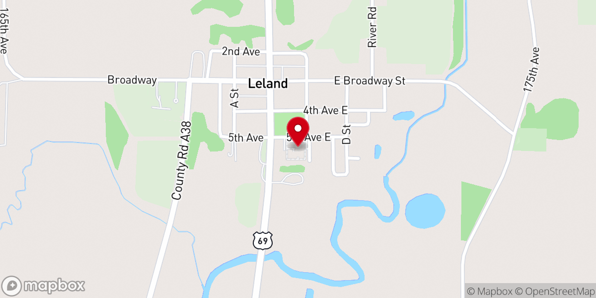 Map showing location of Our Savior's Lutheran Church - Ruby's - Food Pantry