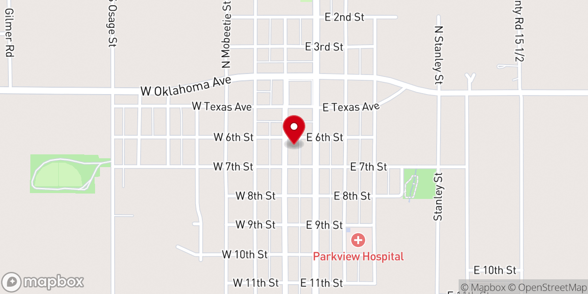 Map showing location of Cornerstone Church