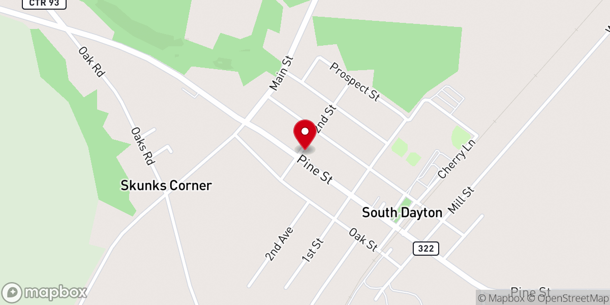 Map showing location of Crossings at South Dayton Mission Hub
